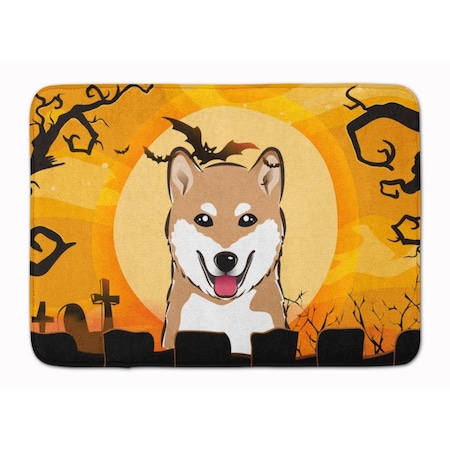 Carolines Treasures Halloween Shiba Inu Machine Washable Memory Foam Mat BB1783RUG